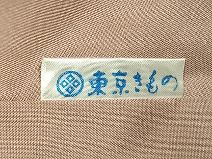 平和屋着物●ぜんまい紬　絣文様　正絹　逸品　AABK1252fy