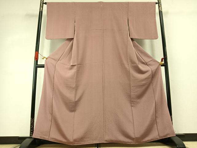 平和屋着物●江戸小紋　作家物　草木染　吉祥柄　鬼しぼ縮緬　正絹　逸品　AABK1257fy