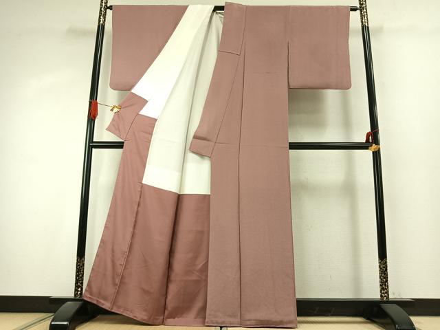 平和屋着物●江戸小紋　作家物　草木染　吉祥柄　鬼しぼ縮緬　正絹　逸品　AABK1257fy