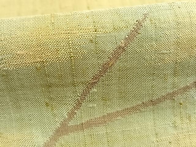 平和屋着物●訪問着　生紬地　作家物　風景文　正絹　逸品　AABK1259fy