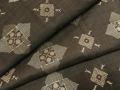 平和屋着物●本場大島紬　龍郷絣　正絹　逸品　AABK1261fy