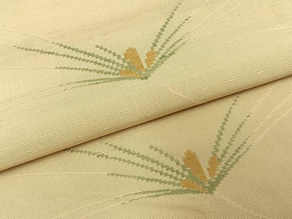 平和屋着物●上質な紬　松　正絹　逸品　AABK1262fy