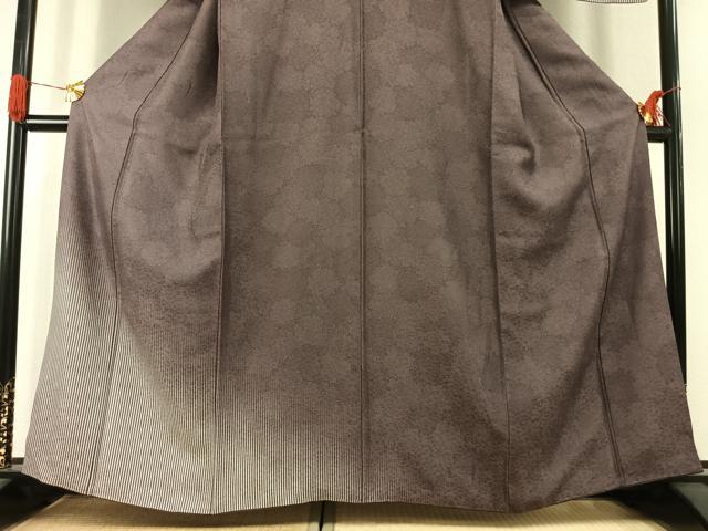 平和屋着物●江戸小紋　訪問着　雪輪重ね文　暈し染め　正絹　逸品　AABK1264fy