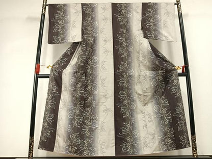 平和屋着物●本場大島紬　9マルキ　総絣　乱菊　正絹　逸品　AABK1266fy