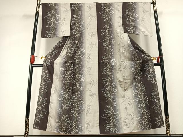 平和屋着物●本場大島紬　9マルキ　総絣　乱菊　正絹　逸品　AABK1266fy