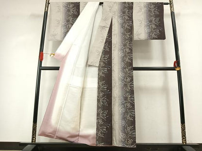 平和屋着物●本場大島紬　9マルキ　総絣　乱菊　正絹　逸品　AABK1266fy