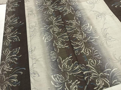 平和屋着物●本場大島紬　9マルキ　総絣　乱菊　正絹　逸品　AABK1266fy