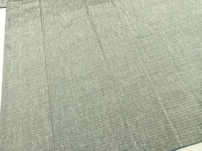 平和屋着物●男性　紬　アンサンブル　霞文　キングサイズ　正絹　逸品　AABK1275fy