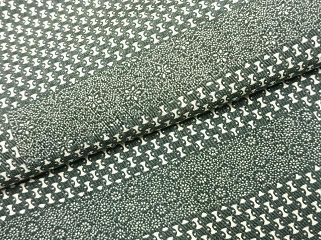 平和屋着物●江戸小紋　色紙花文　正絹　逸品　AABK1276fy