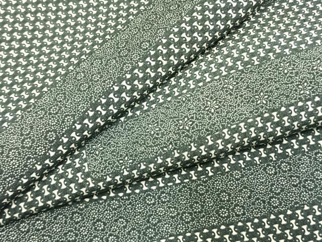 平和屋着物●江戸小紋　色紙花文　正絹　逸品　AABK1276fy