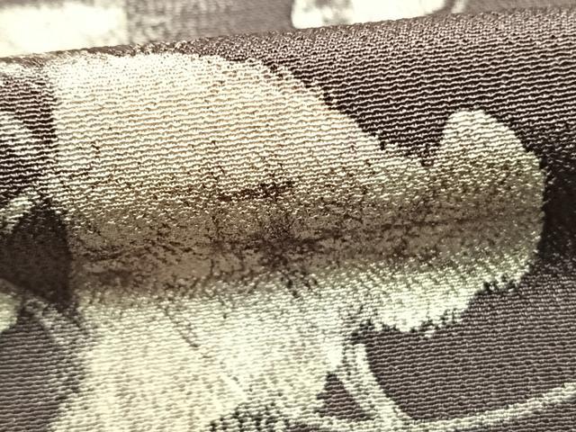 平和屋着物●訪問着　作家物　手描き　蔦の葉文　ろうけつ染め　正絹　逸品　AABK1280fy