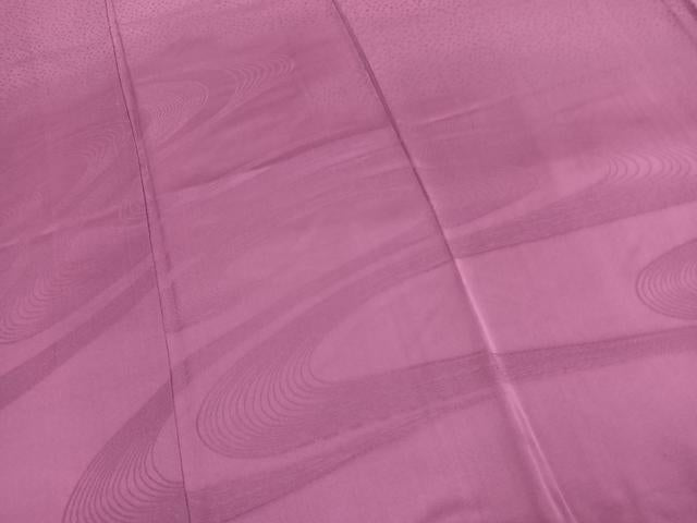 平和屋着物●無地絵羽訪問着　色無地　流水地紋　京紫色　正絹　逸品　AABK1288fy