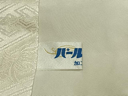 平和屋着物●名門　藤娘きぬたや・総絞り(杢目絞り)　訪問着　草花文　暈し染め　正絹　逸品　AABK1291fy