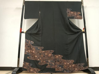 平和屋着物●訪問着　辻が花　暈し染め　正絹　逸品　AABK1293fy