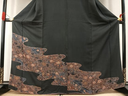 平和屋着物●訪問着　辻が花　暈し染め　正絹　逸品　AABK1293fy