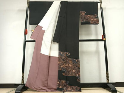 平和屋着物●訪問着　辻が花　暈し染め　正絹　逸品　AABK1293fy