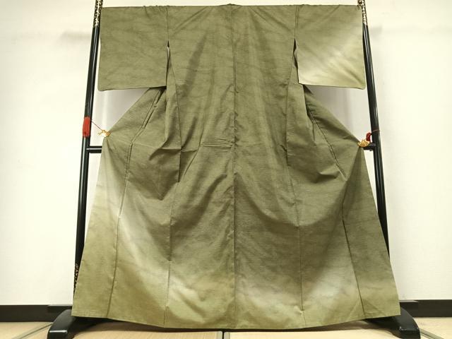 平和屋着物●訪問着　本場染大島紬　霞文　正絹　逸品　AABK1302fy