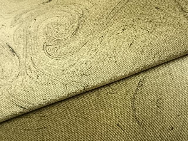 平和屋着物●上質な小紋　墨流し文様　暈し染め　正絹　逸品　未使用　AABK1303fy
