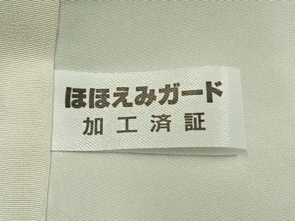 平和屋着物●上質な小紋　墨流し文様　暈し染め　正絹　逸品　未使用　AABK1303fy