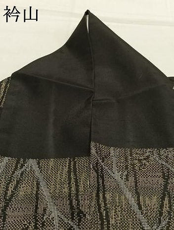 平和屋着物●上質な紬　色紙文　正絹　逸品　AABK1306fy