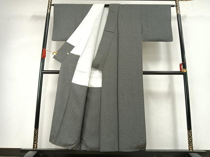 平和屋着物●江戸小紋　幾何学文様　ますいわ屋扱い　正絹　逸品　AABK1314fy