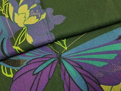 平和屋着物●豪華振袖　花蝶文　金彩　正絹　逸品　AABK1316fy