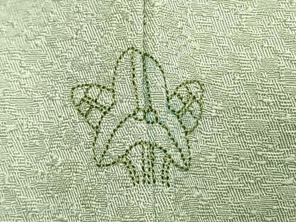 平和屋着物●訪問着　中国三大刺繍　汕頭刺繍　スワトウ刺繍　総刺繍　花蝶文　正絹　逸品　AABK1317fy