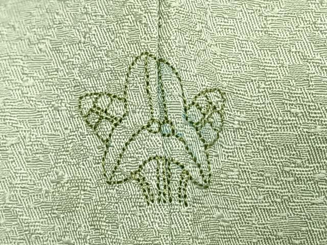 平和屋着物●訪問着　中国三大刺繍　汕頭刺繍　スワトウ刺繍　総刺繍　花蝶文　正絹　逸品　AABK1317fy
