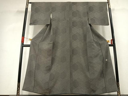 平和屋着物●江戸小紋　作家物　亀甲文　正絹　逸品　AABK1318fy