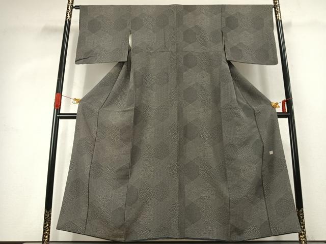 平和屋着物●江戸小紋　作家物　亀甲文　正絹　逸品　AABK1318fy