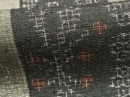 平和屋着物●上質な紬　間道　正絹　逸品　AABK1322fy