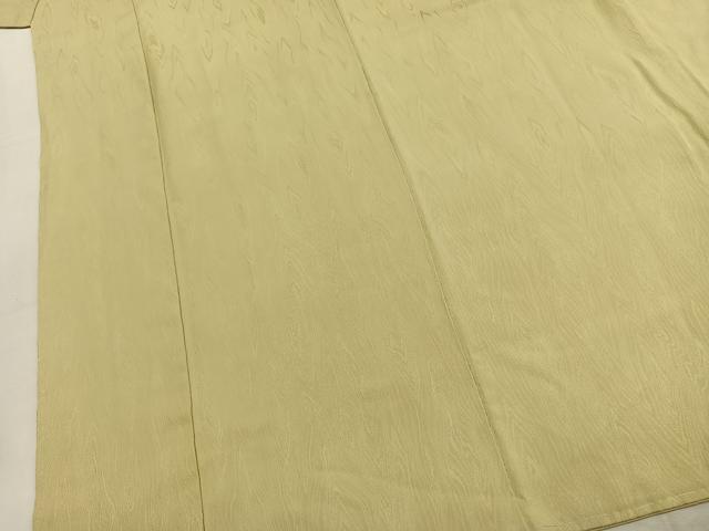 平和屋着物●上質な色無地　杢目地紋　蒸栗色　正絹　逸品　AABK1324fy