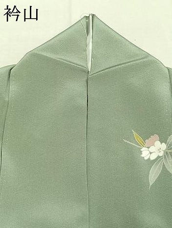 平和屋着物●訪問着　友禅　枝花文　暈し染め　正絹　逸品　AABK1327fy