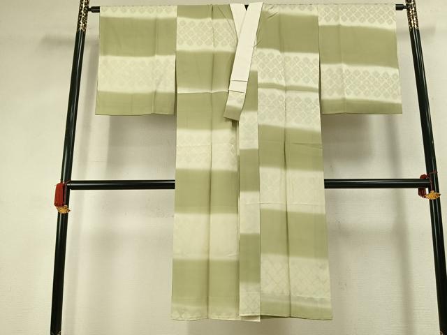 平和屋着物●長襦袢　無双仕立て　横段文　暈し染め　正絹　逸品　AABK1335fy