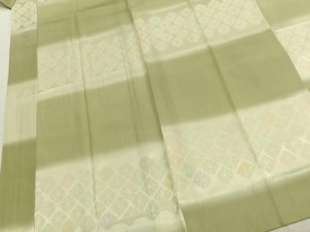 平和屋着物●長襦袢　無双仕立て　横段文　暈し染め　正絹　逸品　AABK1335fy