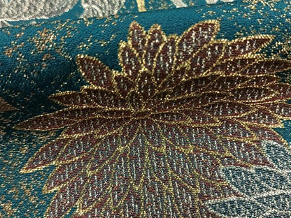 平和屋着物●ファッションデザイナー　HIROKO KOSHINO　コシノヒロコ　訪問着　寿光織　花蝶文　金銀糸　正絹　逸品　AABK1336fy