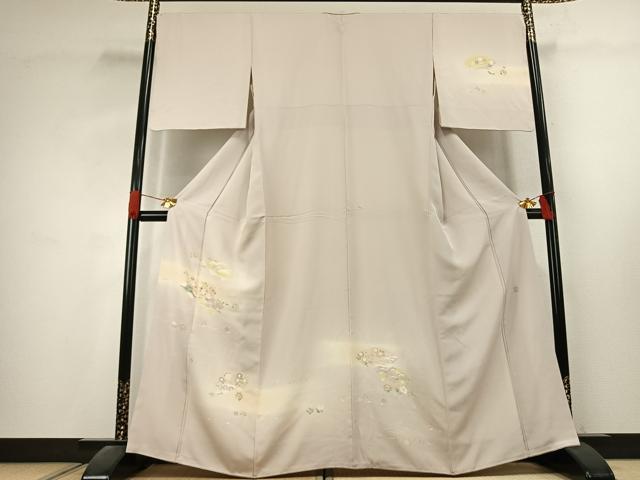 平和屋着物●訪問着　友禅　作家物　地紙花文　暈し染め　正絹　逸品　AABK1338fy