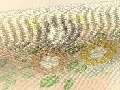 平和屋着物●訪問着　友禅　作家物　地紙花文　暈し染め　正絹　逸品　AABK1338fy