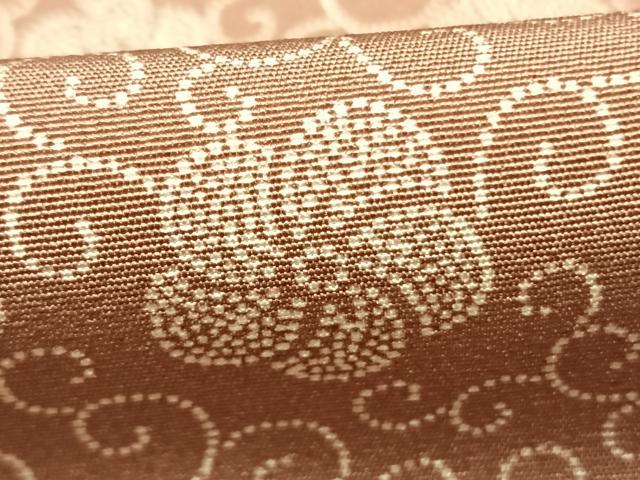 平和屋着物●江戸小紋　花唐草文　正絹　逸品　AABK1343fy