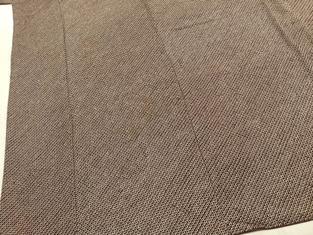 平和屋着物●大変加工の良い総絞り小紋　ロング丈　正絹　逸品　AABK1344fy