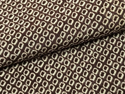 平和屋着物●大変加工の良い総絞り小紋　ロング丈　正絹　逸品　AABK1344fy