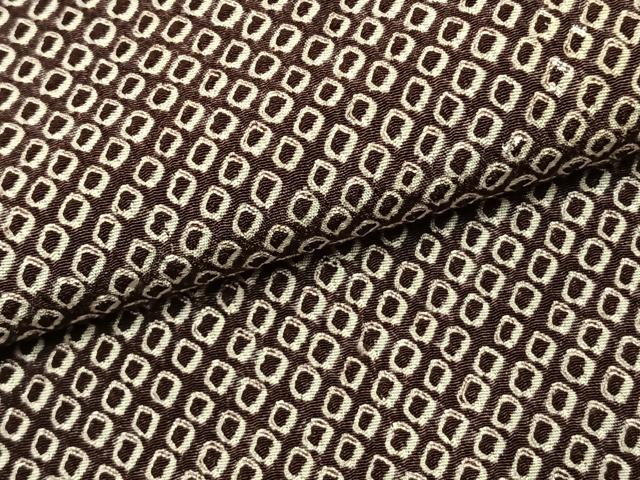 平和屋着物●大変加工の良い総絞り小紋　ロング丈　正絹　逸品　AABK1344fy