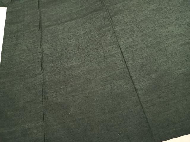 平和屋着物●男性　紬　アンサンブル　色無地　百入茶色　正絹　逸品　AABK1352fy