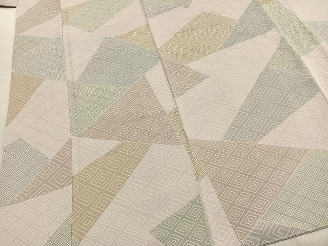 平和屋着物●上質な小紋　切嵌文　正絹　逸品　AABK1353fy