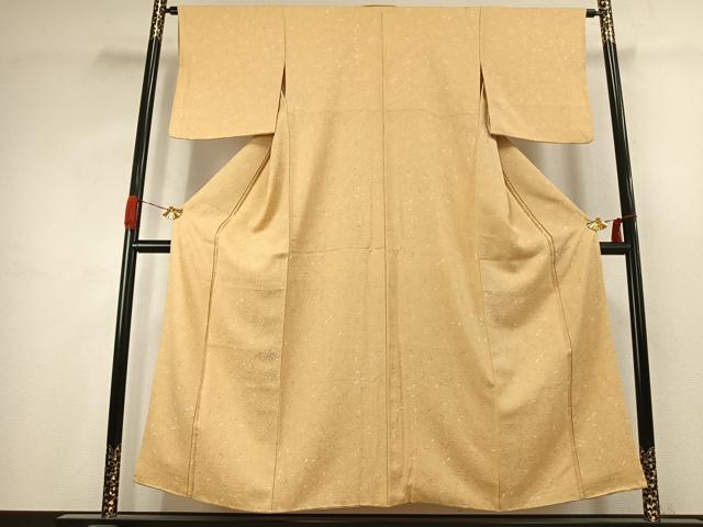平和屋着物●上質な小紋　草花文　正絹　逸品　AABK1359fy