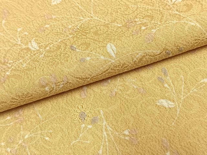 平和屋着物●上質な小紋　草花文　正絹　逸品　AABK1359fy