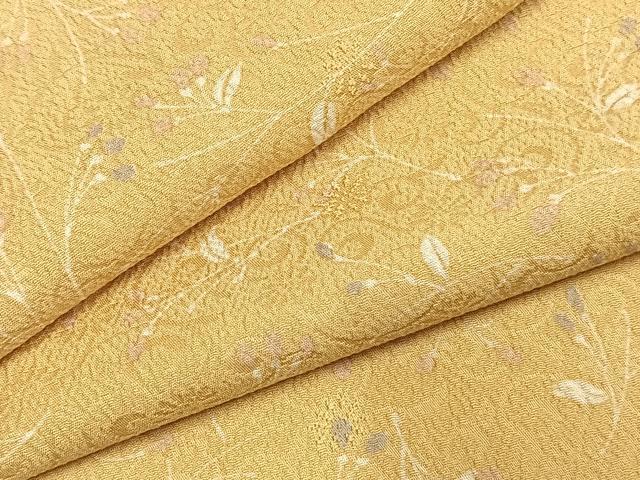 平和屋着物●上質な小紋　草花文　正絹　逸品　AABK1359fy