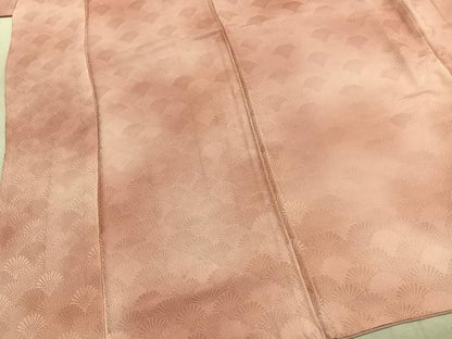 平和屋着物●上質な小紋　花尽くし地紋　暈し染め　正絹　逸品　AABK1362fy
