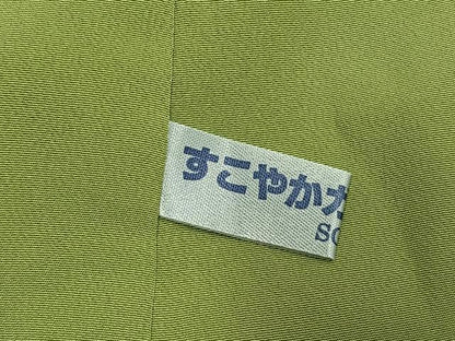 平和屋着物●江戸小紋　染師 高木章　伊勢型写小紋　本草木染　横段文　丹後ちりめん　反端付き　正絹　逸品　AABK1365fy