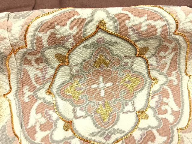 平和屋着物●豪華色留袖　作家物　駒刺繍　吉祥花文　金彩　正絹　逸品　未使用　AABK1366fy